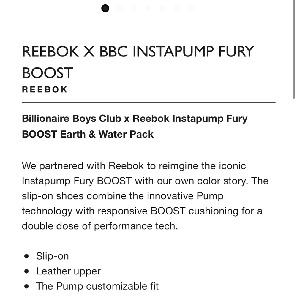 REEBOK X BBC INSTAPUMP FURY BOOST Wm 5.5 men 6.5 - Picture 4 of 14